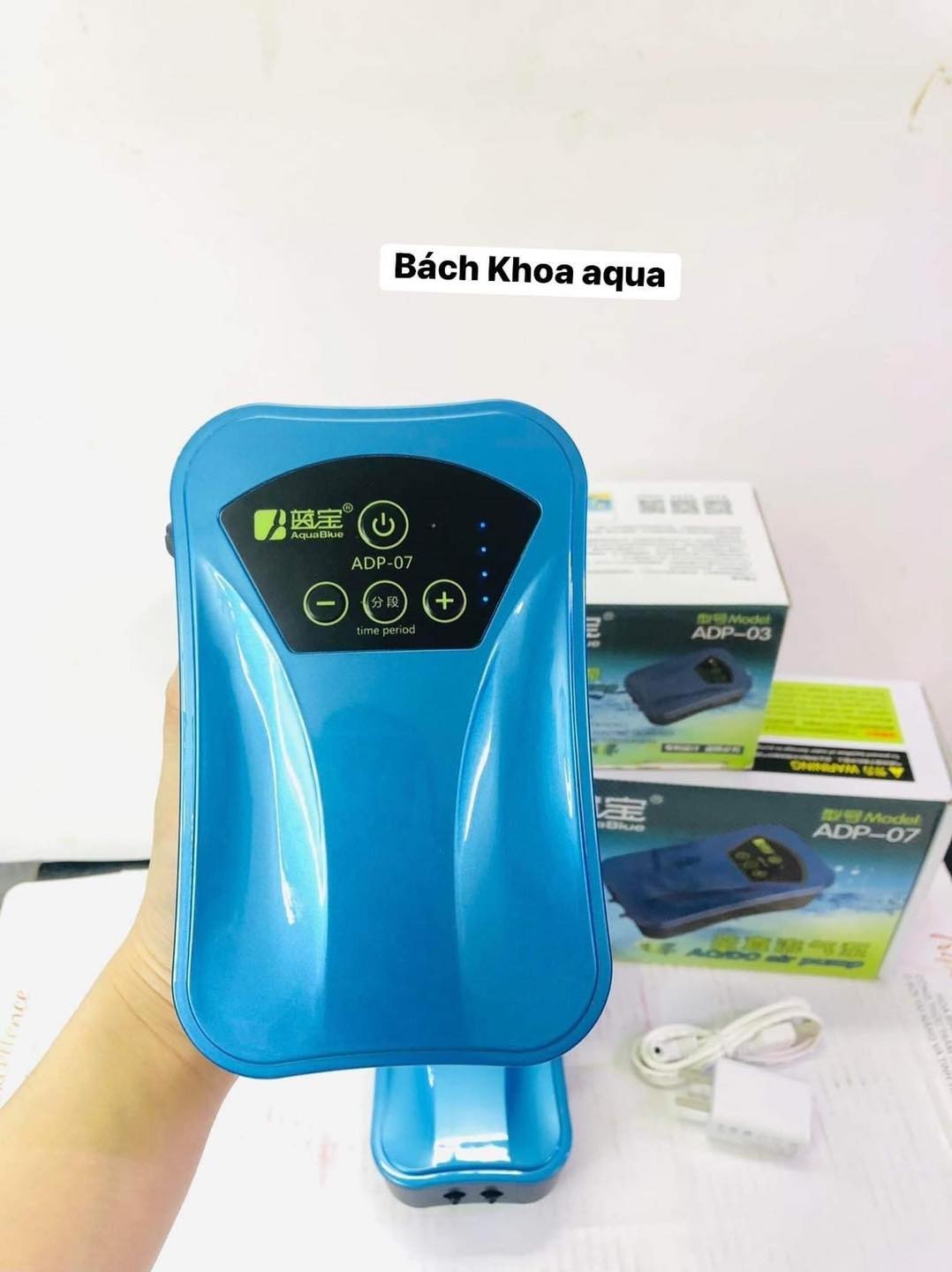 Máy sủi khí tích điện Aquablue 1 vòi - 2 vòi